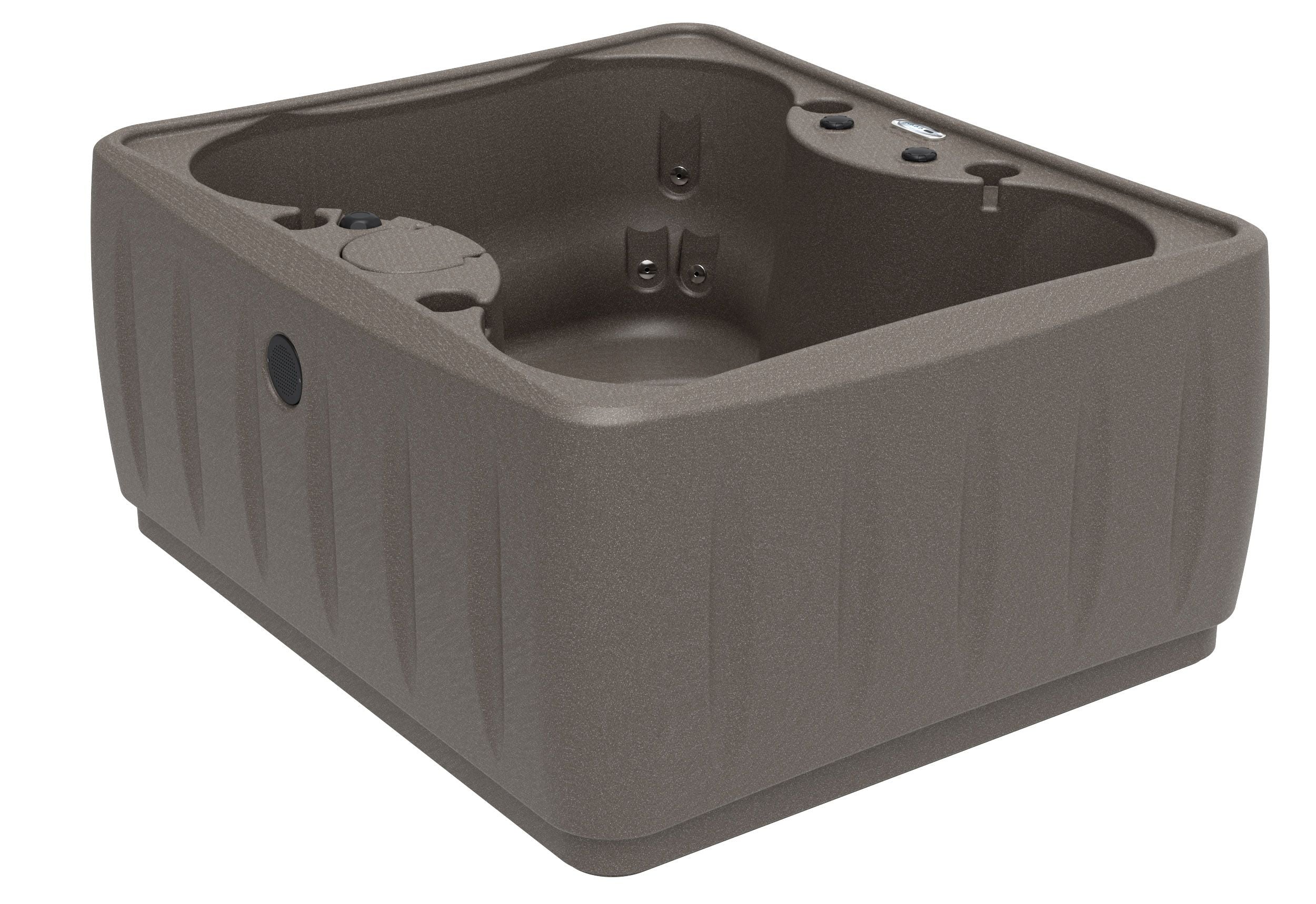4-Person 12-Jet Plug & Play Hot Tub with LED Waterfall, powered By Jacuzzi Pumps