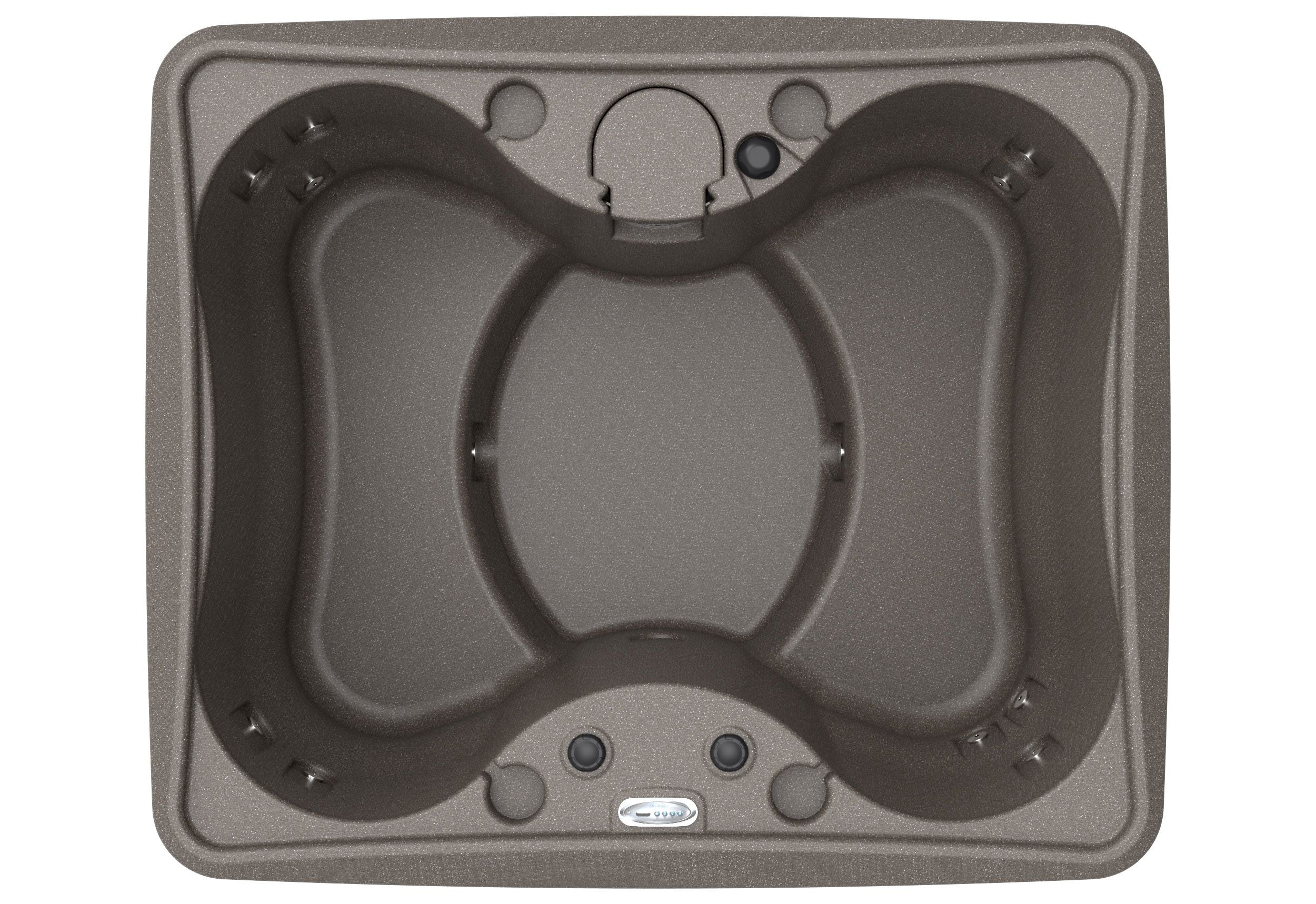 AquaRest Discover 4-Person 12-Jet Plug & Play Hot Tub with LED Waterfall, powered By Jacuzzi Pumps