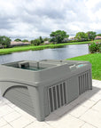 AquaRest Dual Temperature Cold Plunge Grey Lifestyle