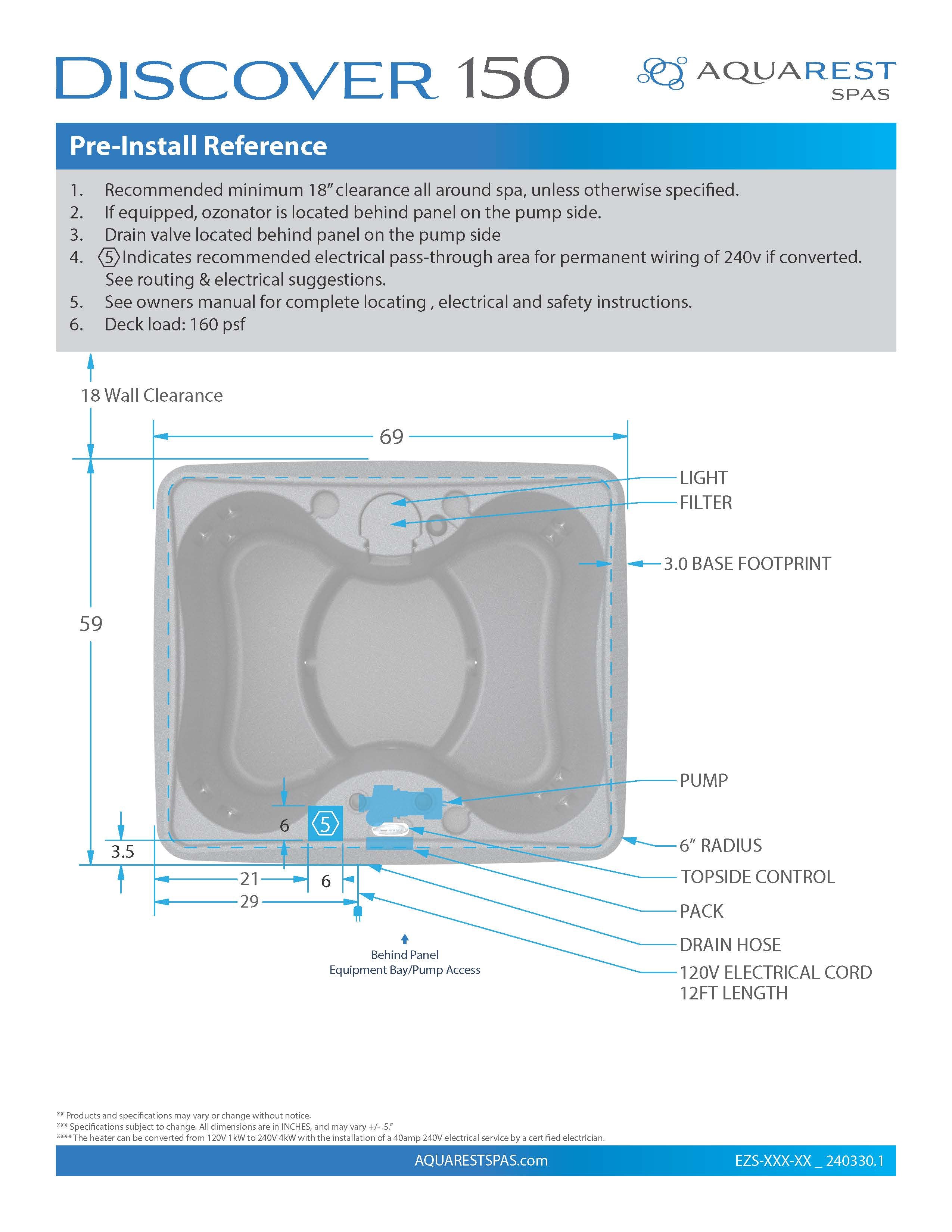 DISCOVER Premium 150 – Shop AquaRest