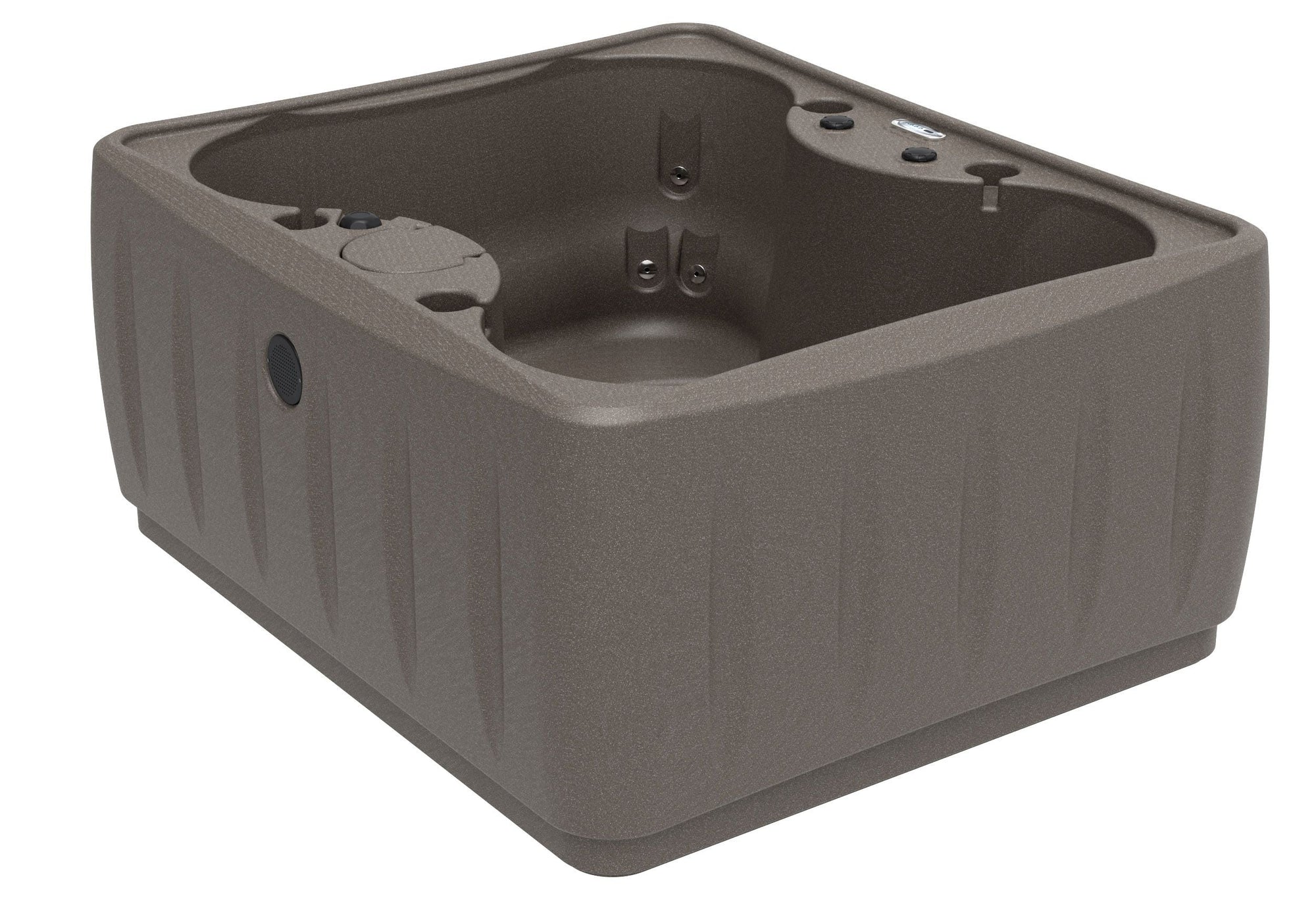 4-Person 12-Jet Plug & Play Hot Tub with LED Waterfall, powered By Jacuzzi Pumps