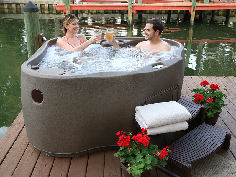 AquaRest Discover Premium 300 Hot Tub on a Dock