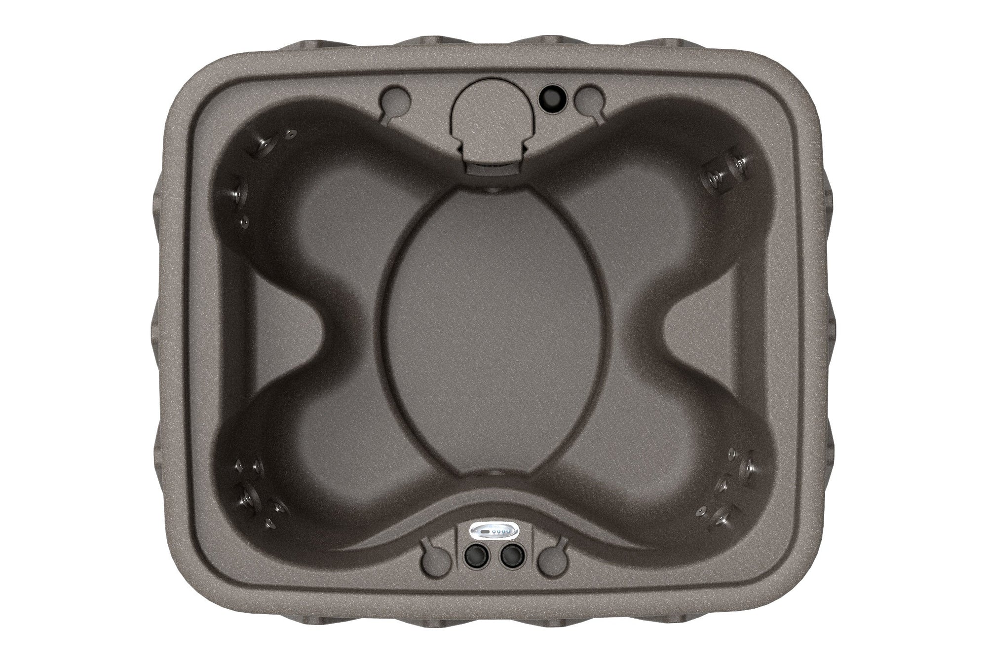 AquaRest Discover 4-Person 20-Jet Plug & Play Hot Tub with LED Waterfall, Powered by Jacuzzi Pumps
