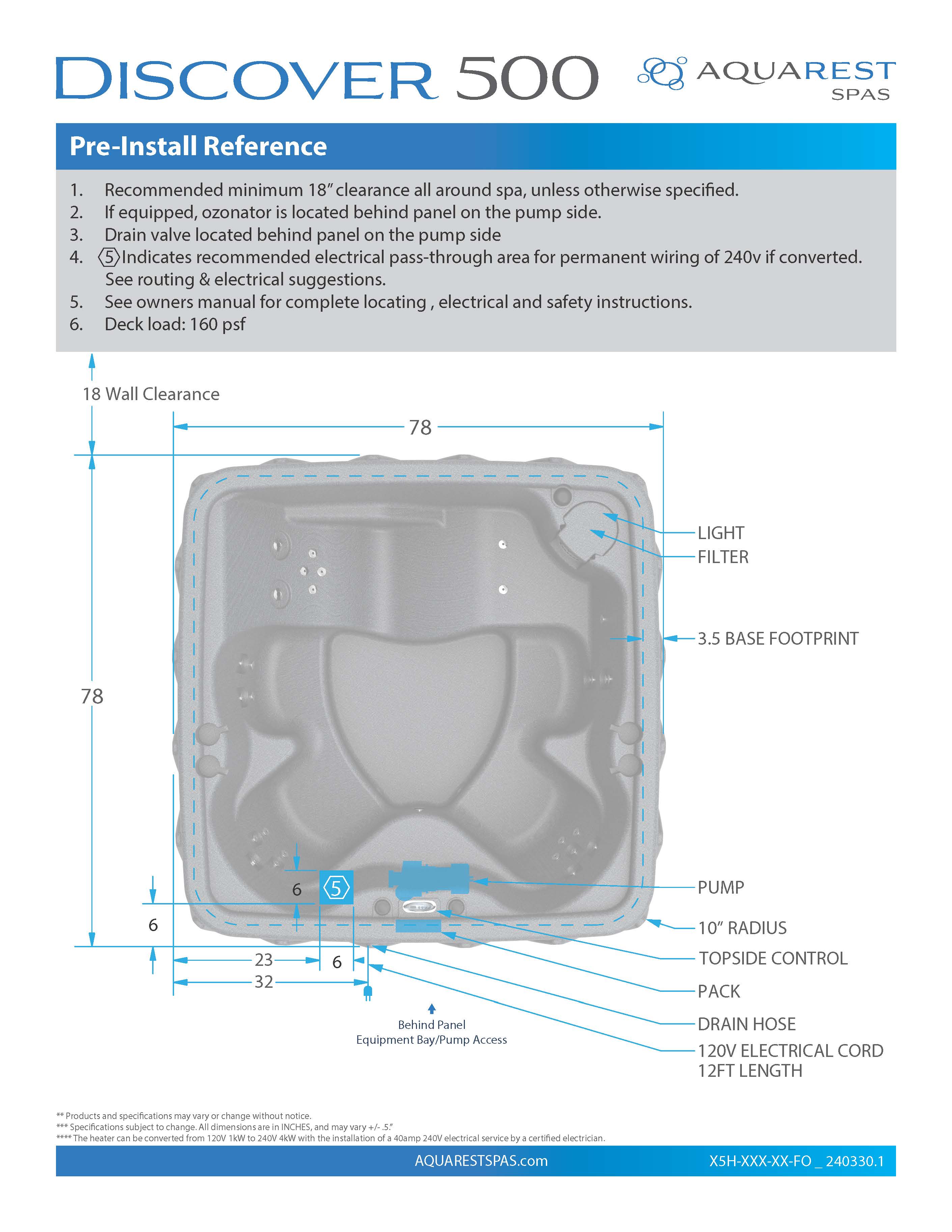 DISCOVER Premium 500 – Shop AquaRest
